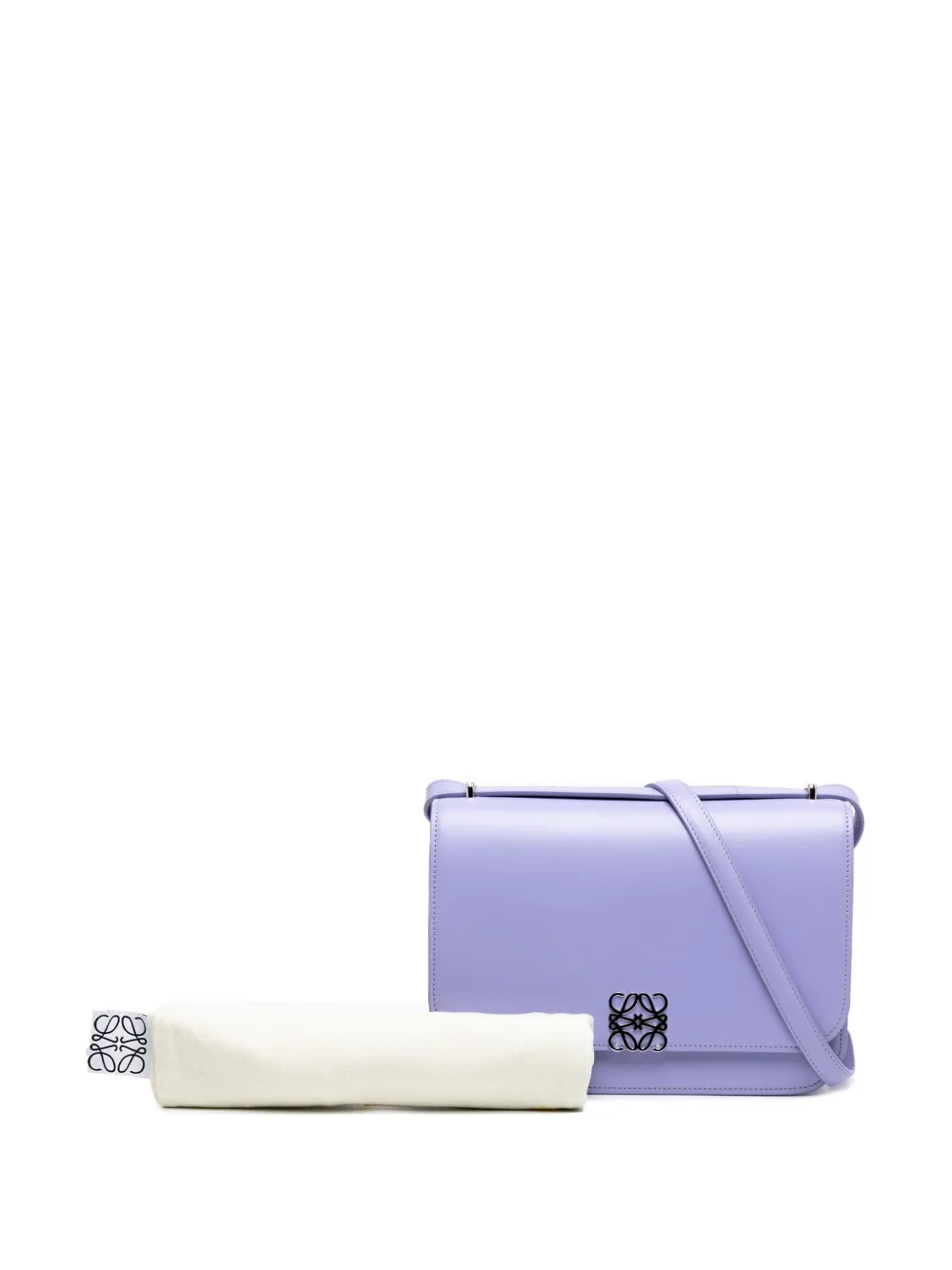 Pre-owned Loewe 2021 Medium Leather Goya Crossbody Bag In Purple