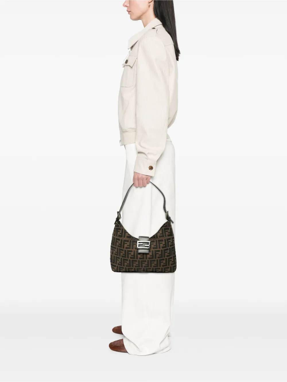 Fendi Pre-Owned 2000-2010 Zucca Canvas shoulder bag | Pre-Owned | Image 2