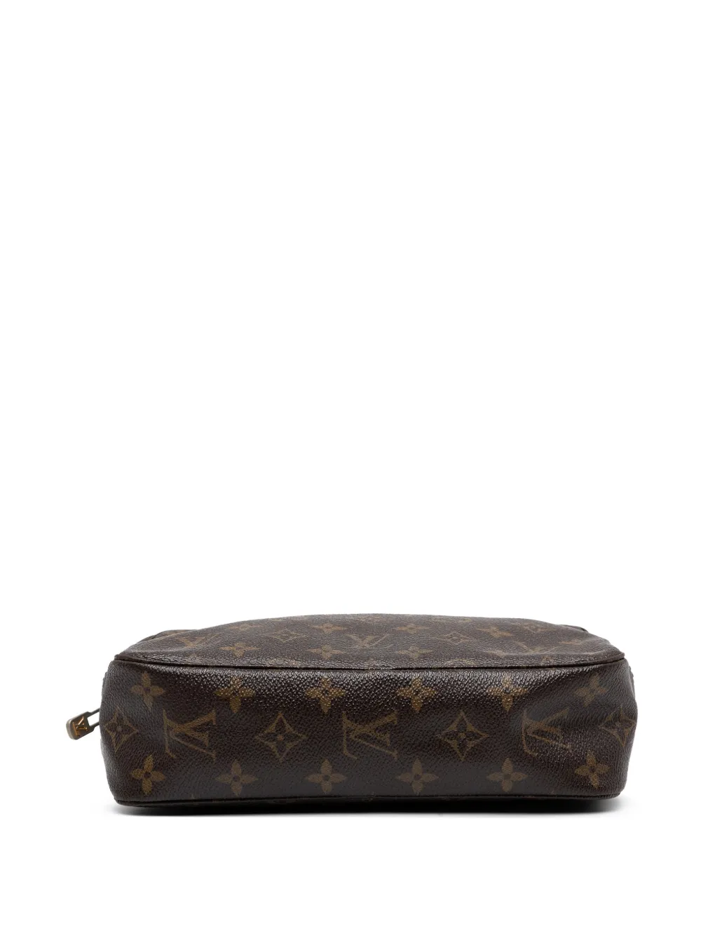 Pre-owned Louis Vuitton 1987 Monogram Trousse Toilette 23 Clutch Bag In Brown