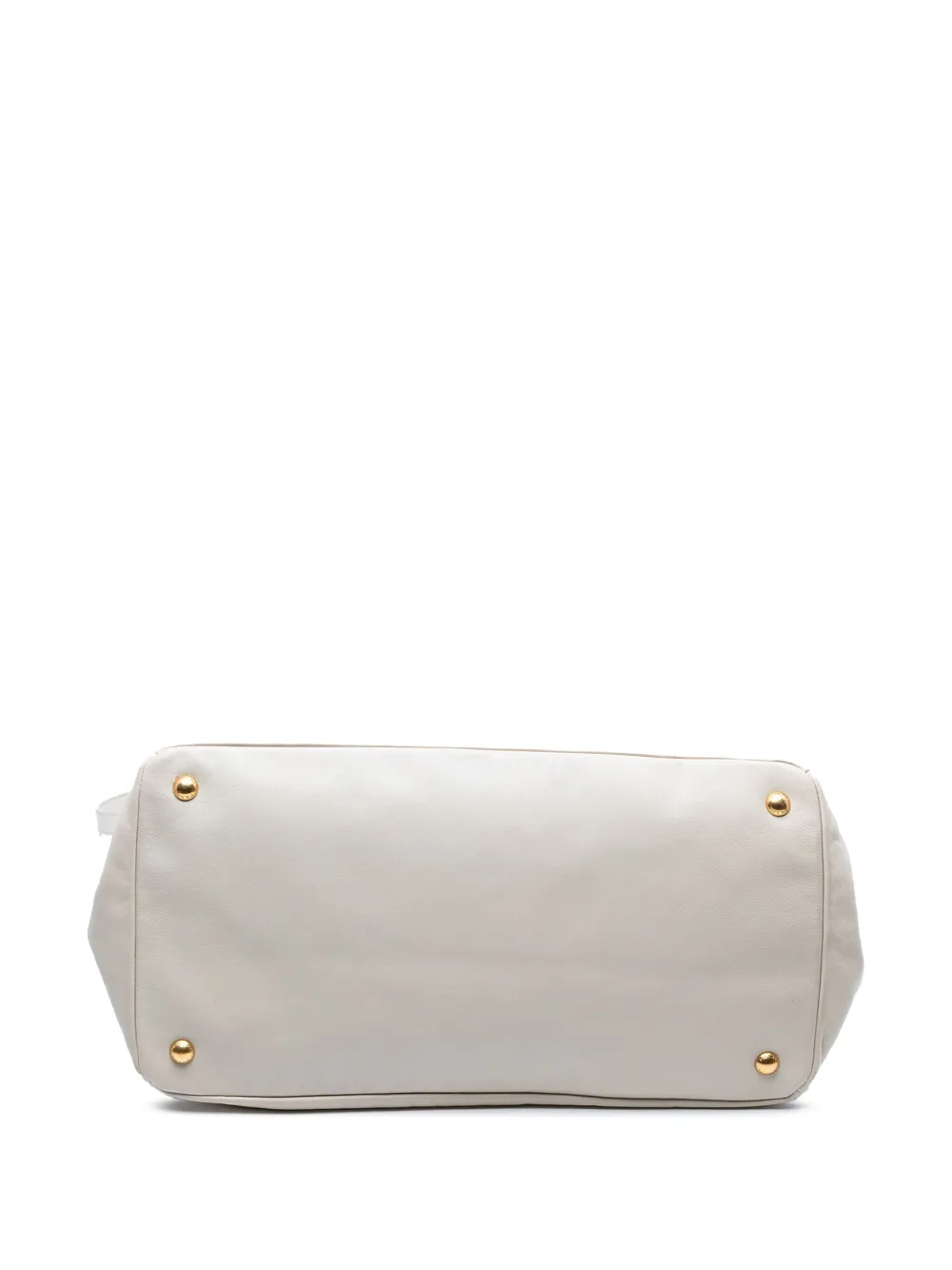 Pre-owned Prada 2000-2025 Soft Calf Satchel In White