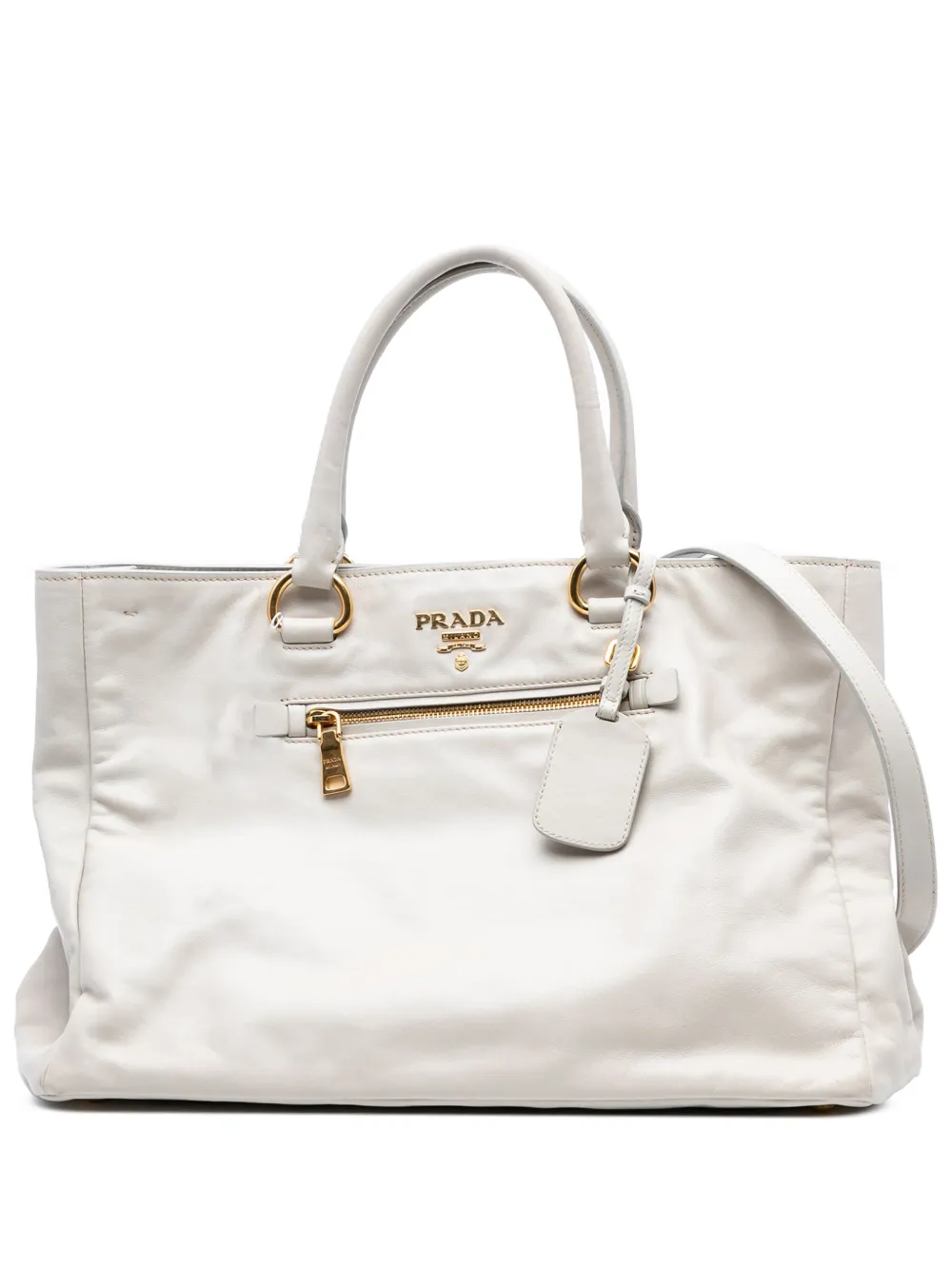 Prada Pre-Owned bolsa satchel Soft Calf 2000-2025 | blanco | Image 1