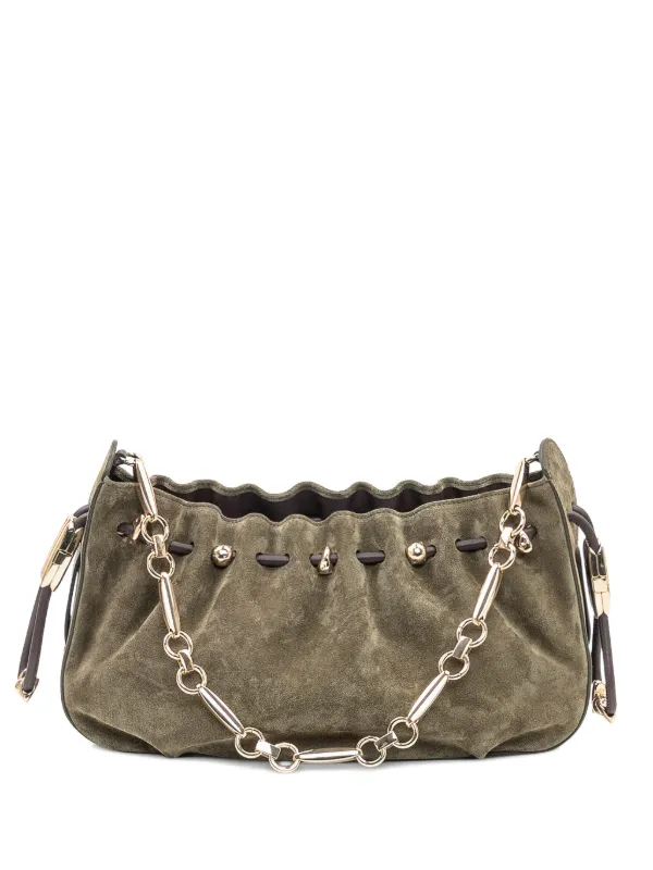 Zimmermann Halcyon Chain Shoulder Bag in Green