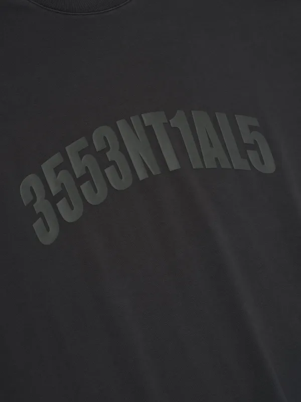 FEAR OF GOD ESSENTIALS Los Angeles 90s text-print T-shirt | Grey