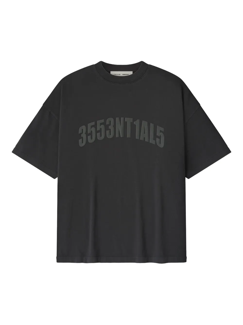 FEAR OF GOD ESSENTIALS Los Angeles 90s text-print T-shirt | Black | Image 1