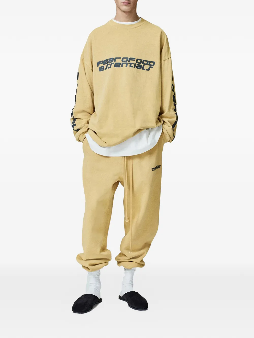 FEAR OF GOD ESSENTIALS 90s long-sleeve T-shirt - Geel