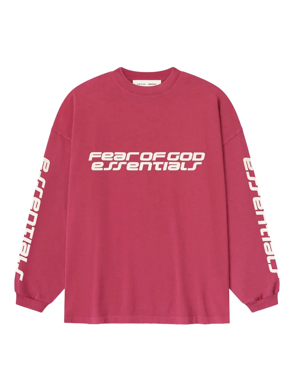 FEAR OF GOD ESSENTIALS 90s logo long-sleeve T-shirt - Rosso