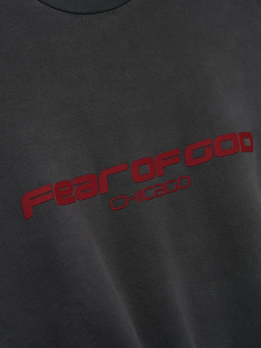  Fear Of God Essentials Chicago Logo Crew-neck Sweatshirt - Grey 