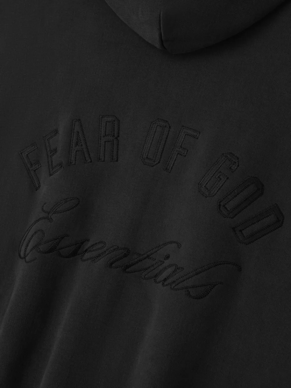 FEAR OF GOD ESSENTIALS Classic hoodie met rits Zwart