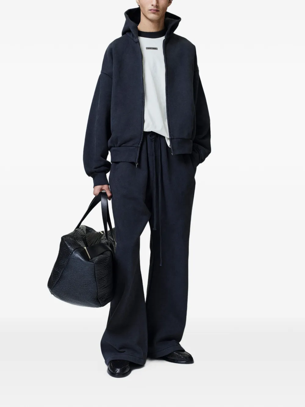 FEAR OF GOD ESSENTIALS Classic hoodie met rits Zwart