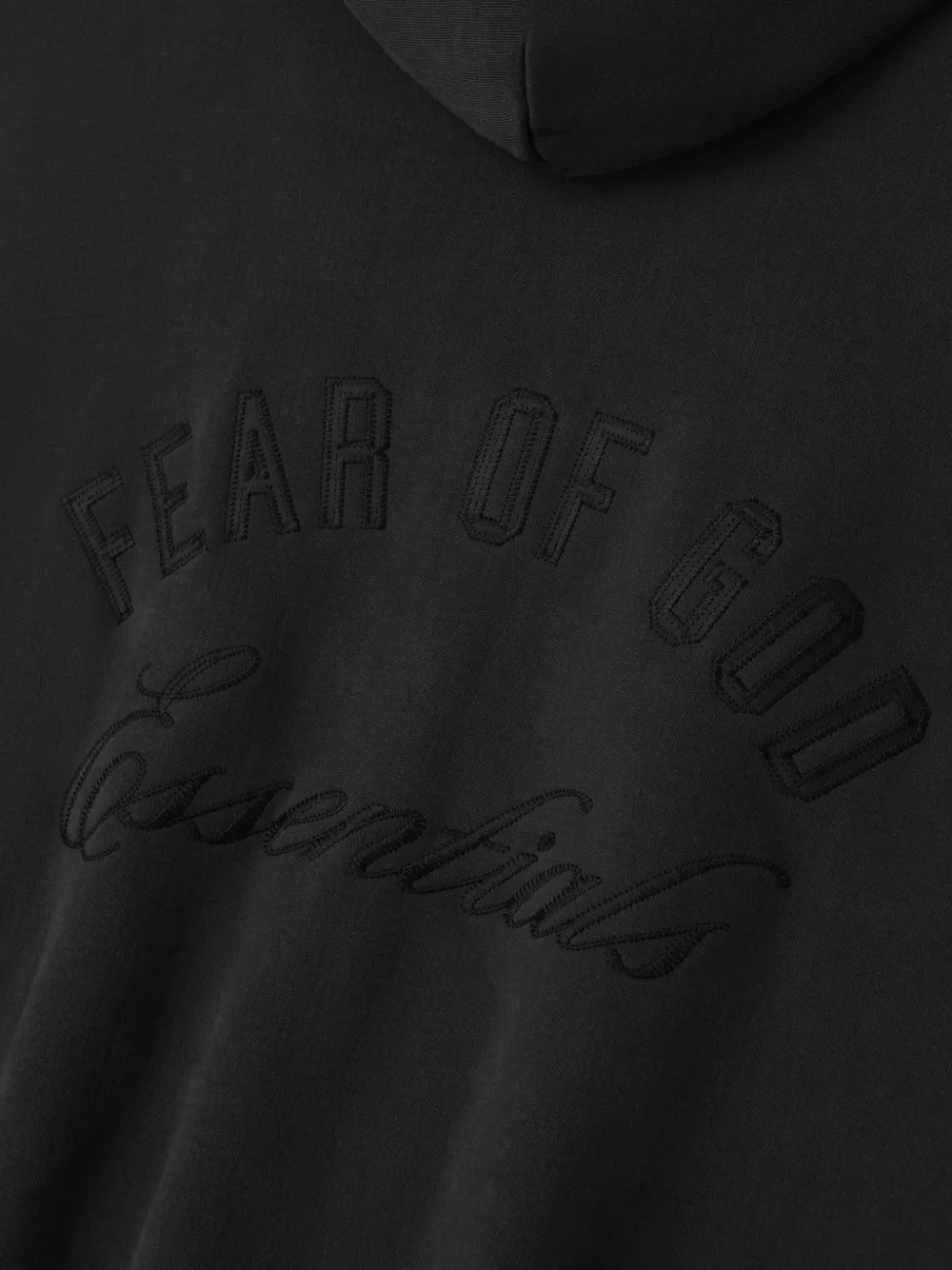 FEAR OF GOD ESSENTIALS Classic hoodie met rits Zwart