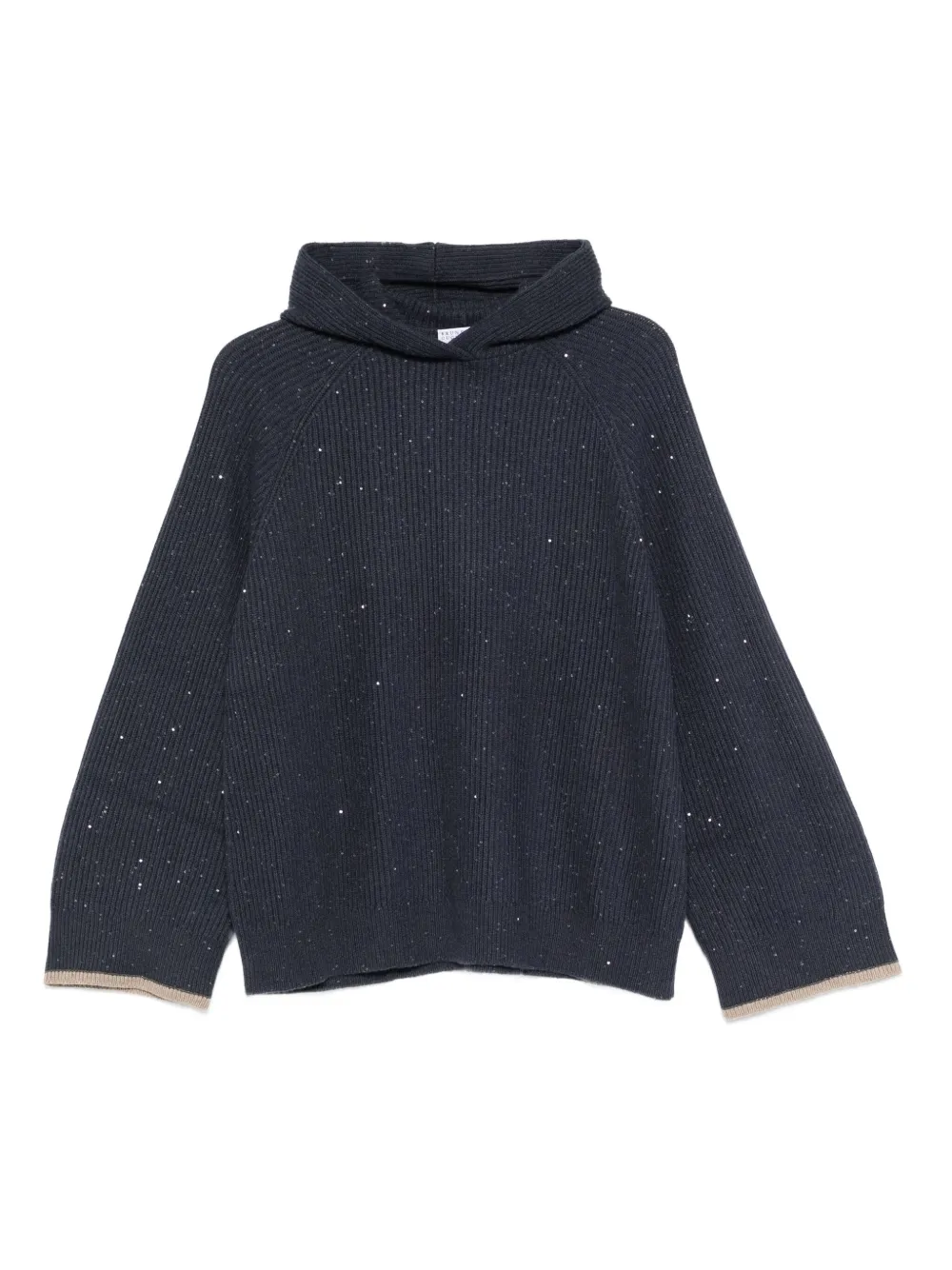 Brunello Cucinelli sequin-embellished hoodie | Blue | Image 1