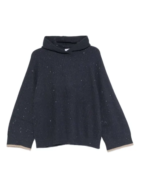 Brunello Cucinelli sequin-embellished hoodie