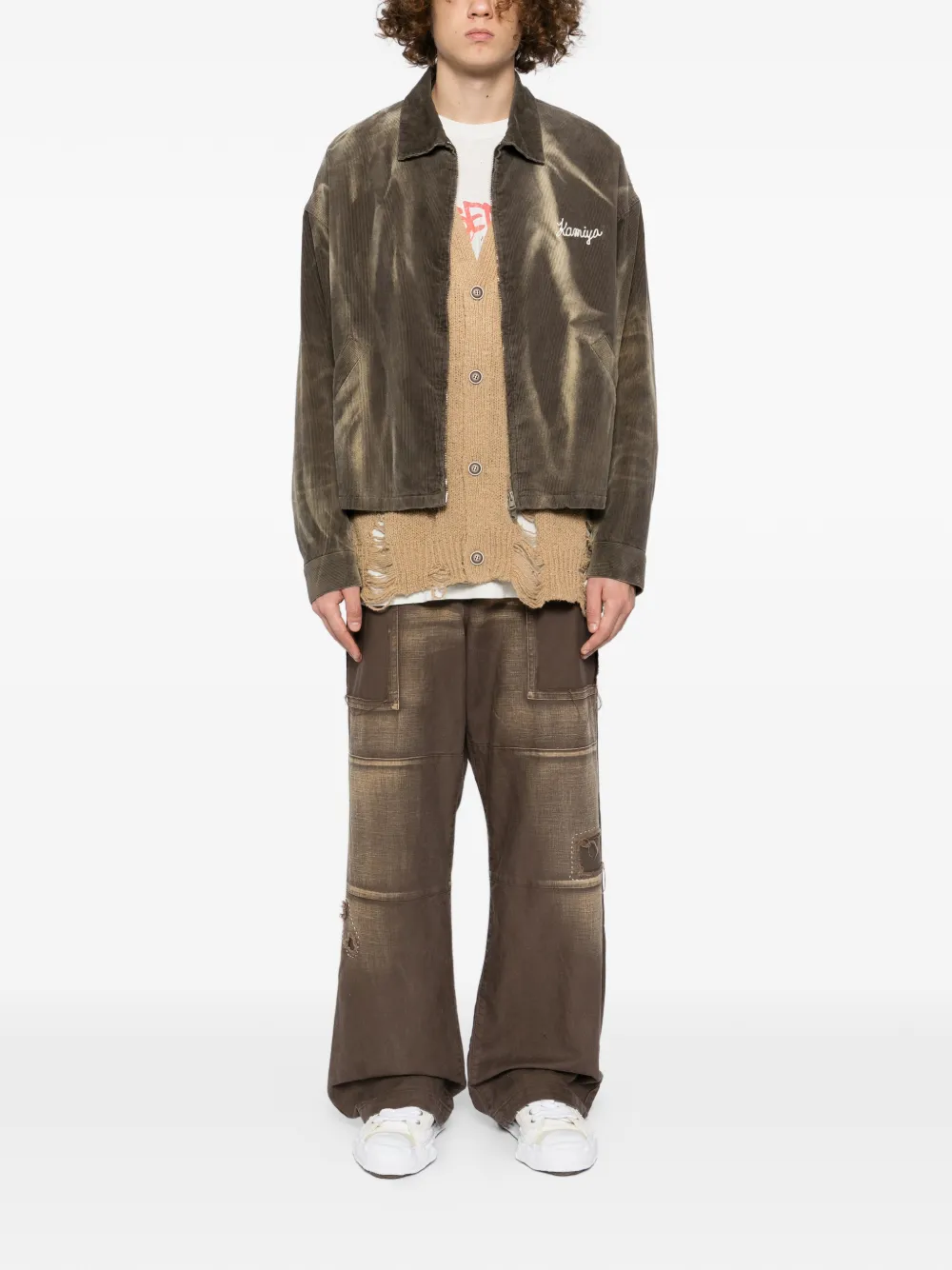 KAMIYA Repaired trousers - Bruin