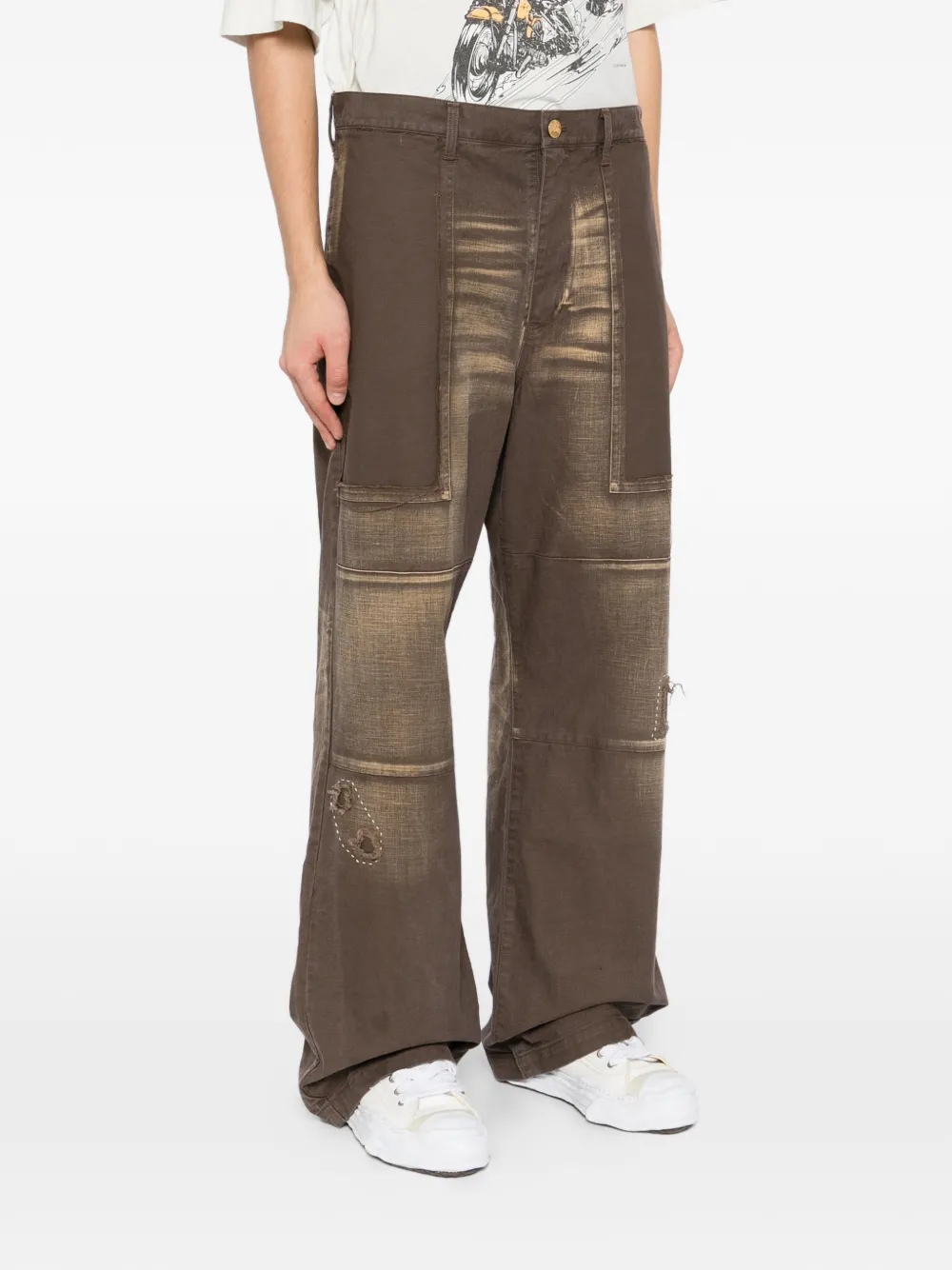  Kamiya Repaired Trousers - Brown 