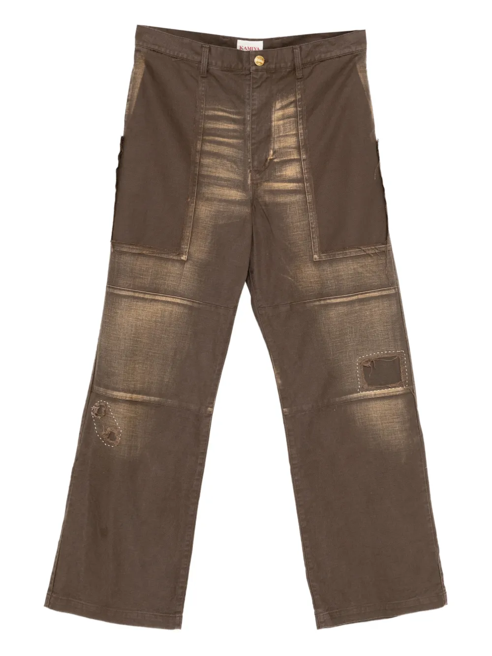KAMIYA  Repaired trousers | marrón | Image 1