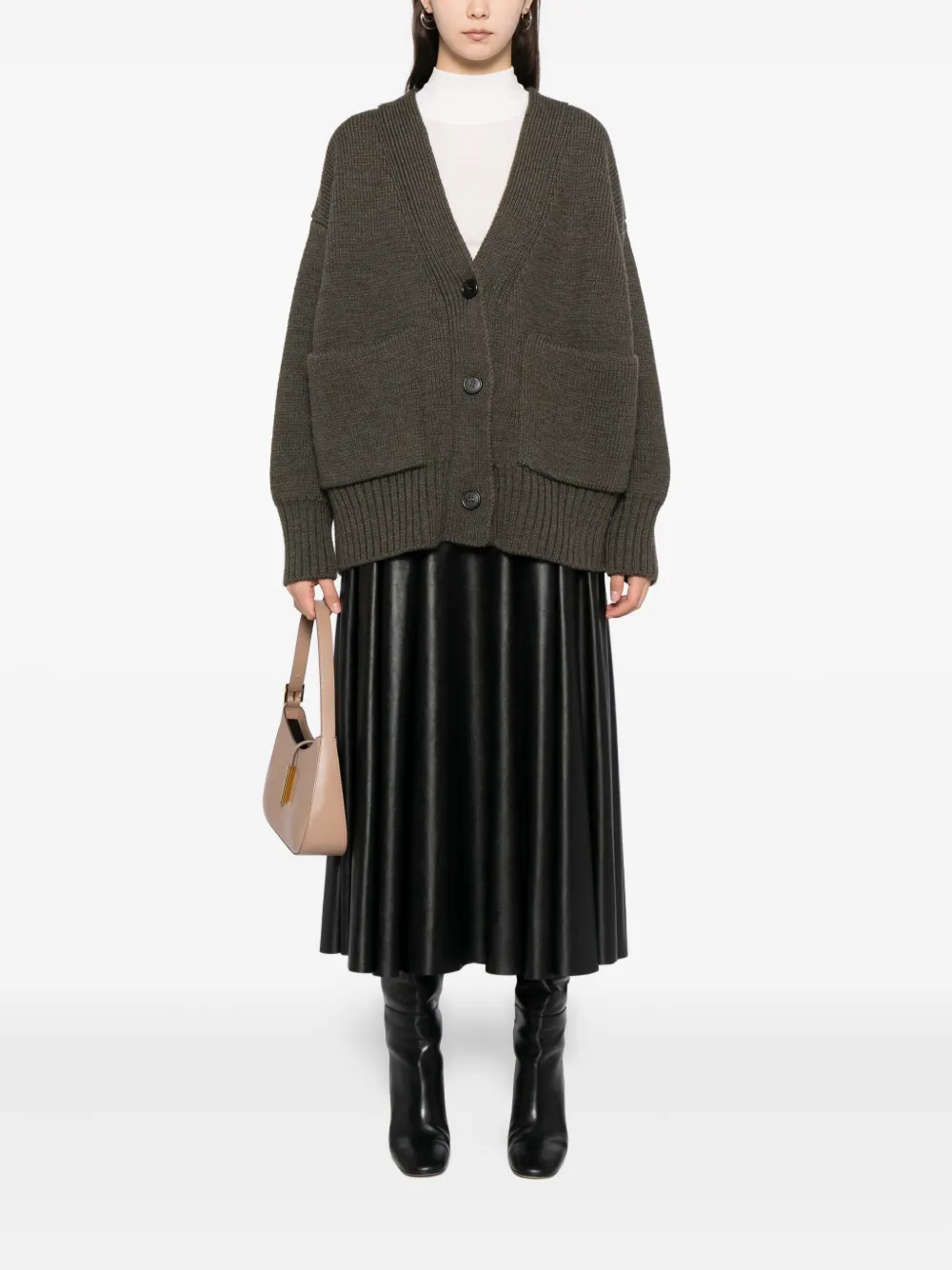 Rohe Wool Cardigan In Gray