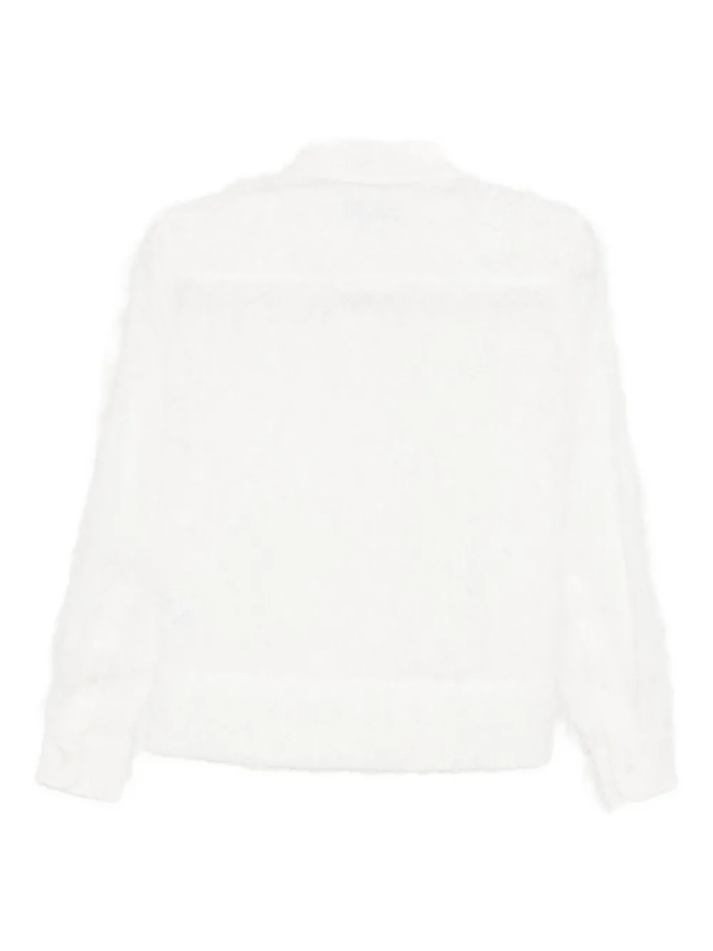 Melitta Baumeister Faux-feather Shirt In White