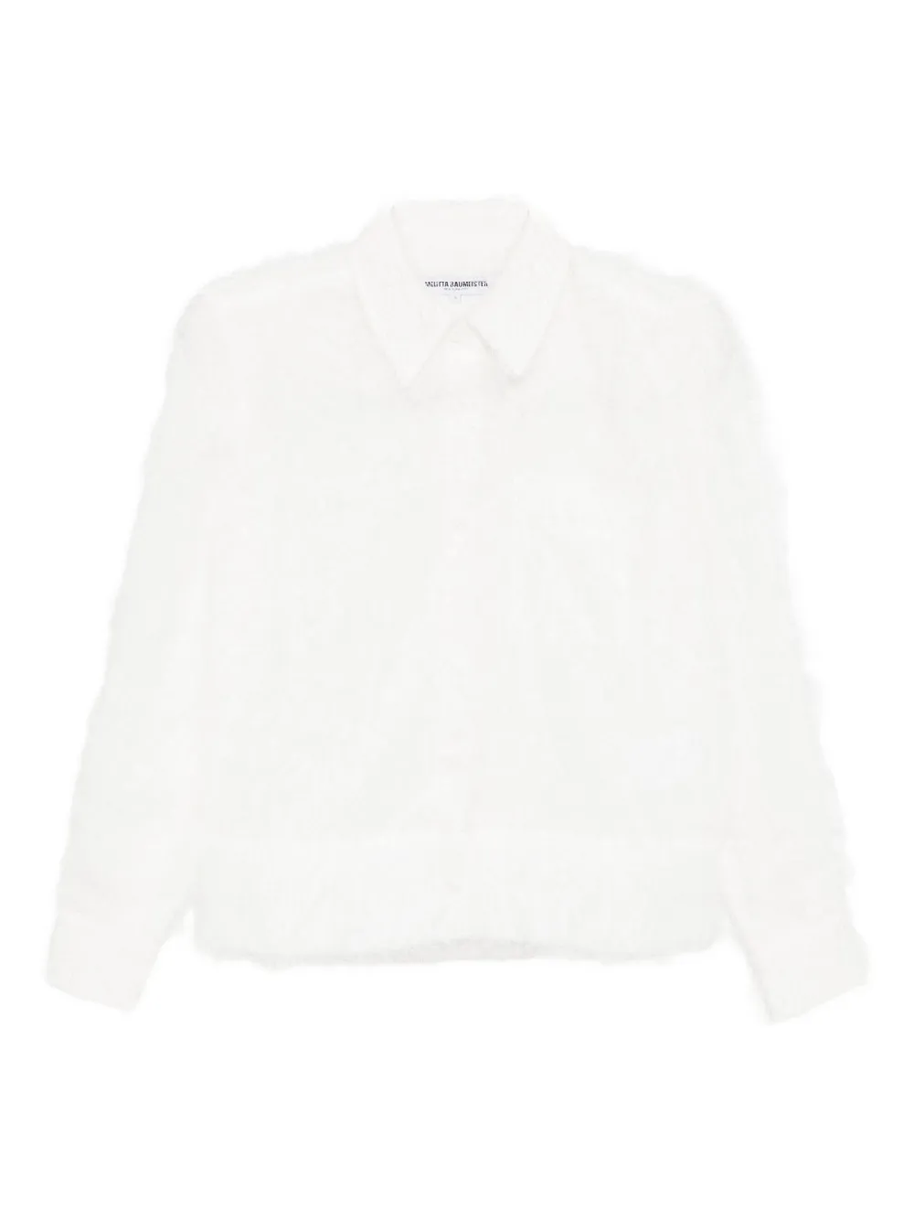 Melitta Baumeister Faux-feather Shirt In White