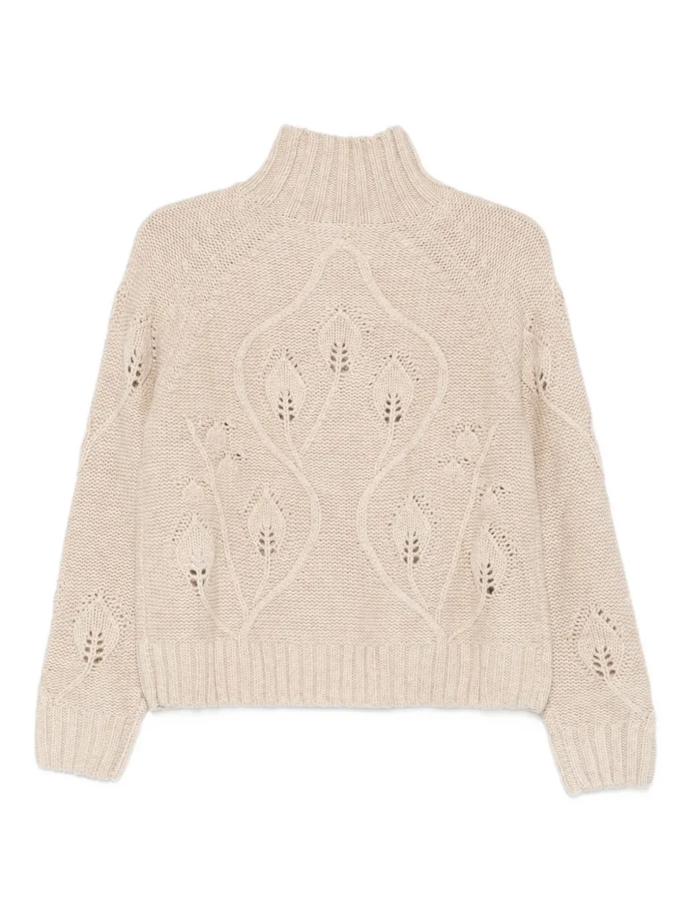 Mc2 Saint Barth High-neck Sweater In Neutral