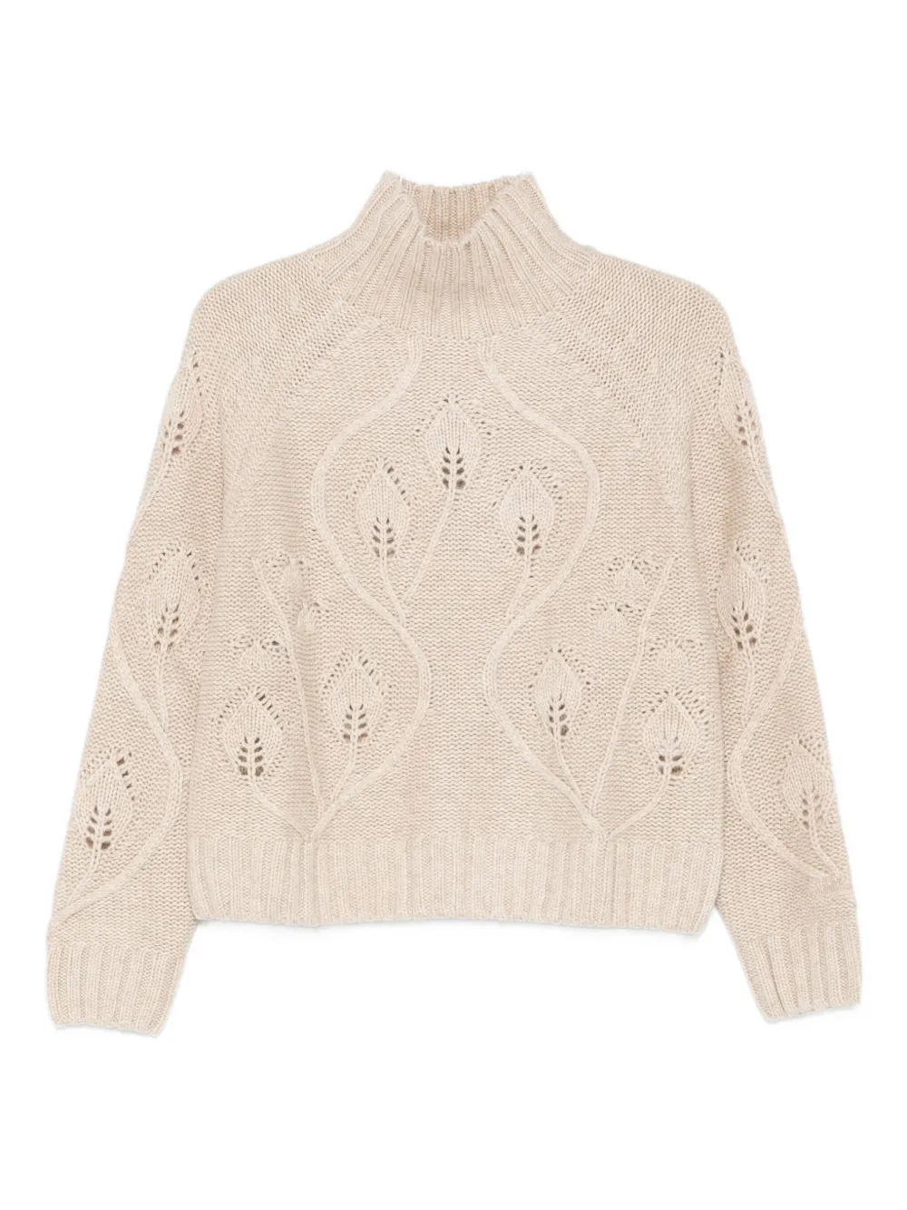 Mc2 Saint Barth High-neck Sweater In Neutral