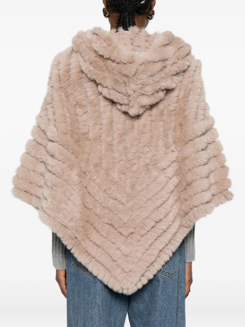 Blugirl Cape met bloemapplicatie Beige