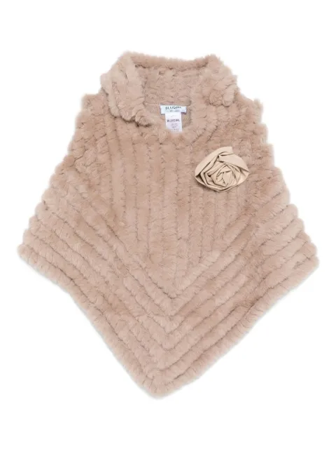 Blugirl floral-appliqué cape