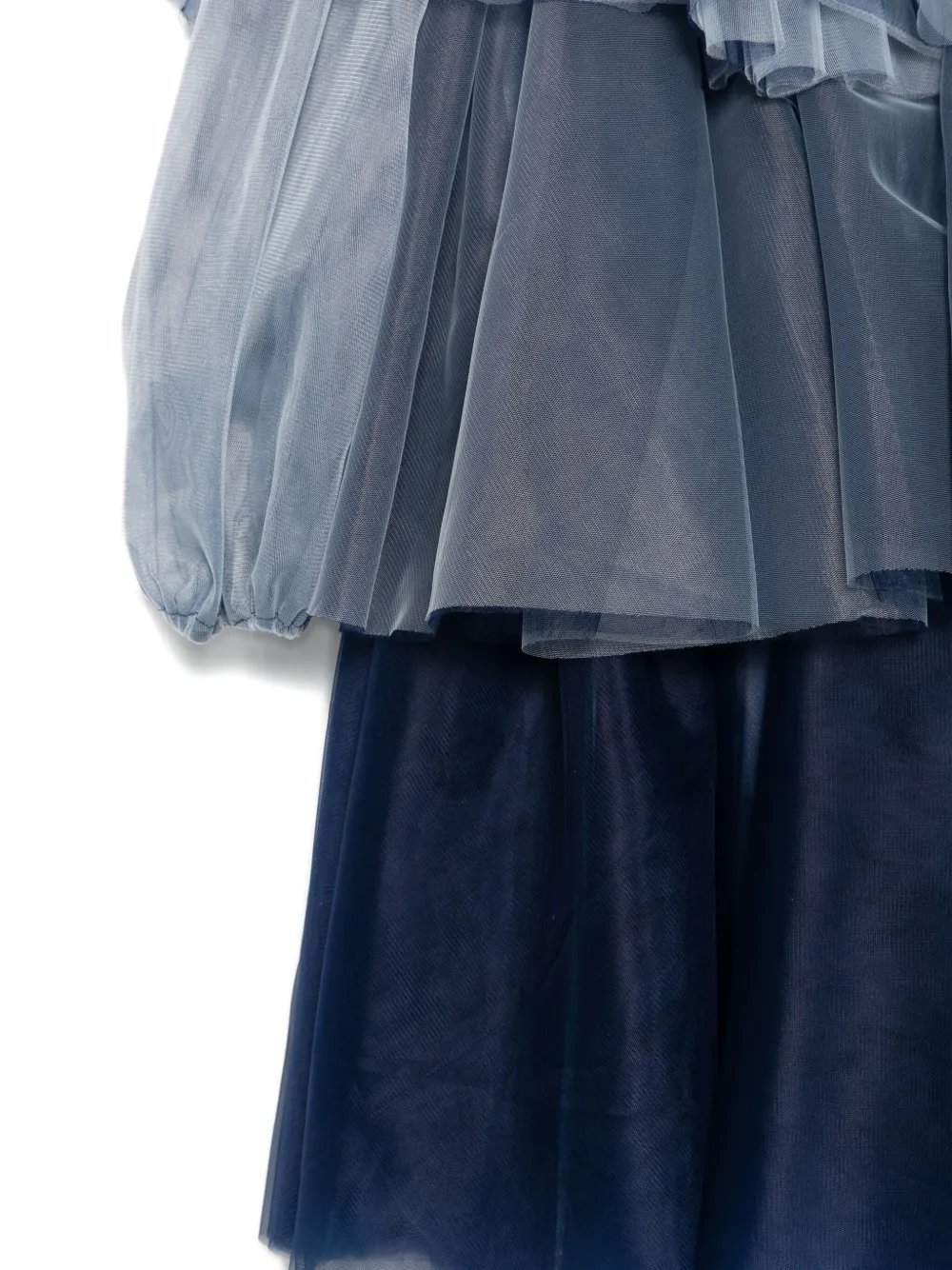 alapage Amelia jurk met ruches Blauw