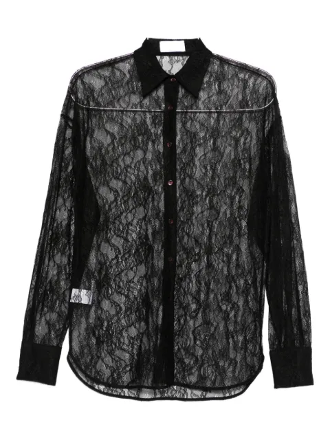 THE NINA STUDIO lace button-down shirt