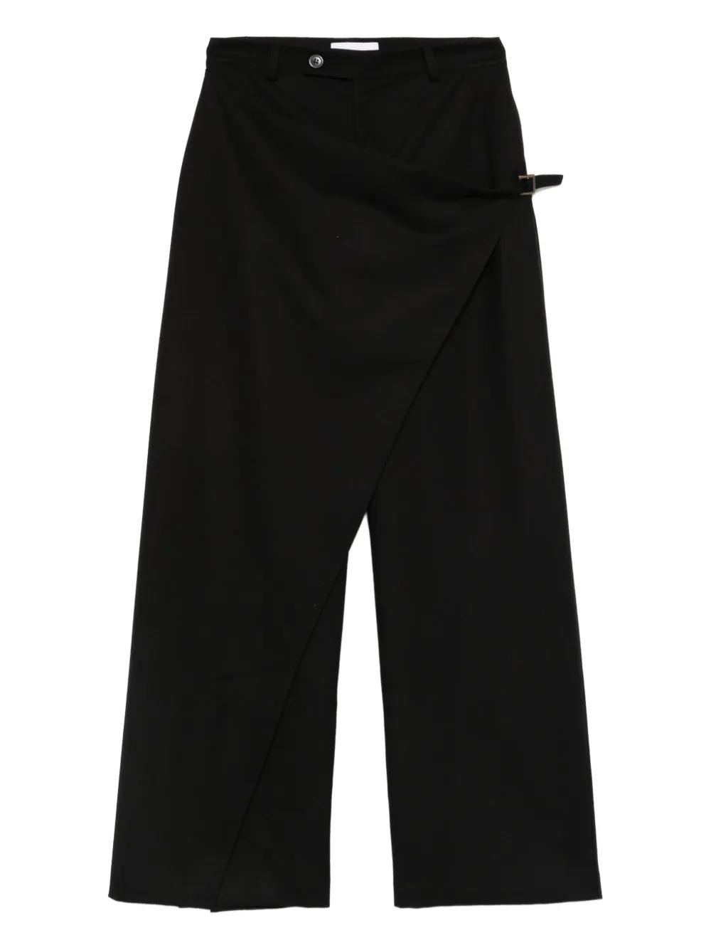 THE NINA STUDIO wrap-effect trousers | Black | Image 1