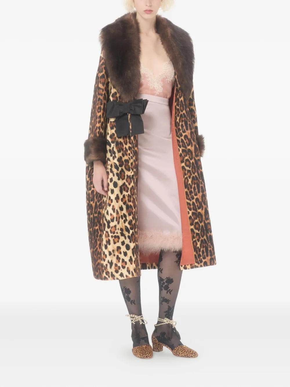 Valentino Garavani Crêpe de chine top met kant - Roze