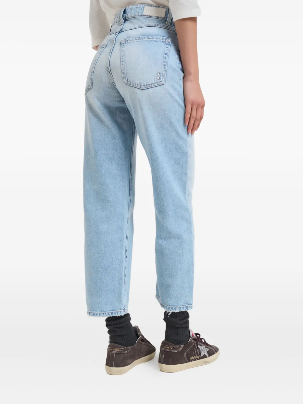 ICON DENIM Jeans met riemlussen Blauw