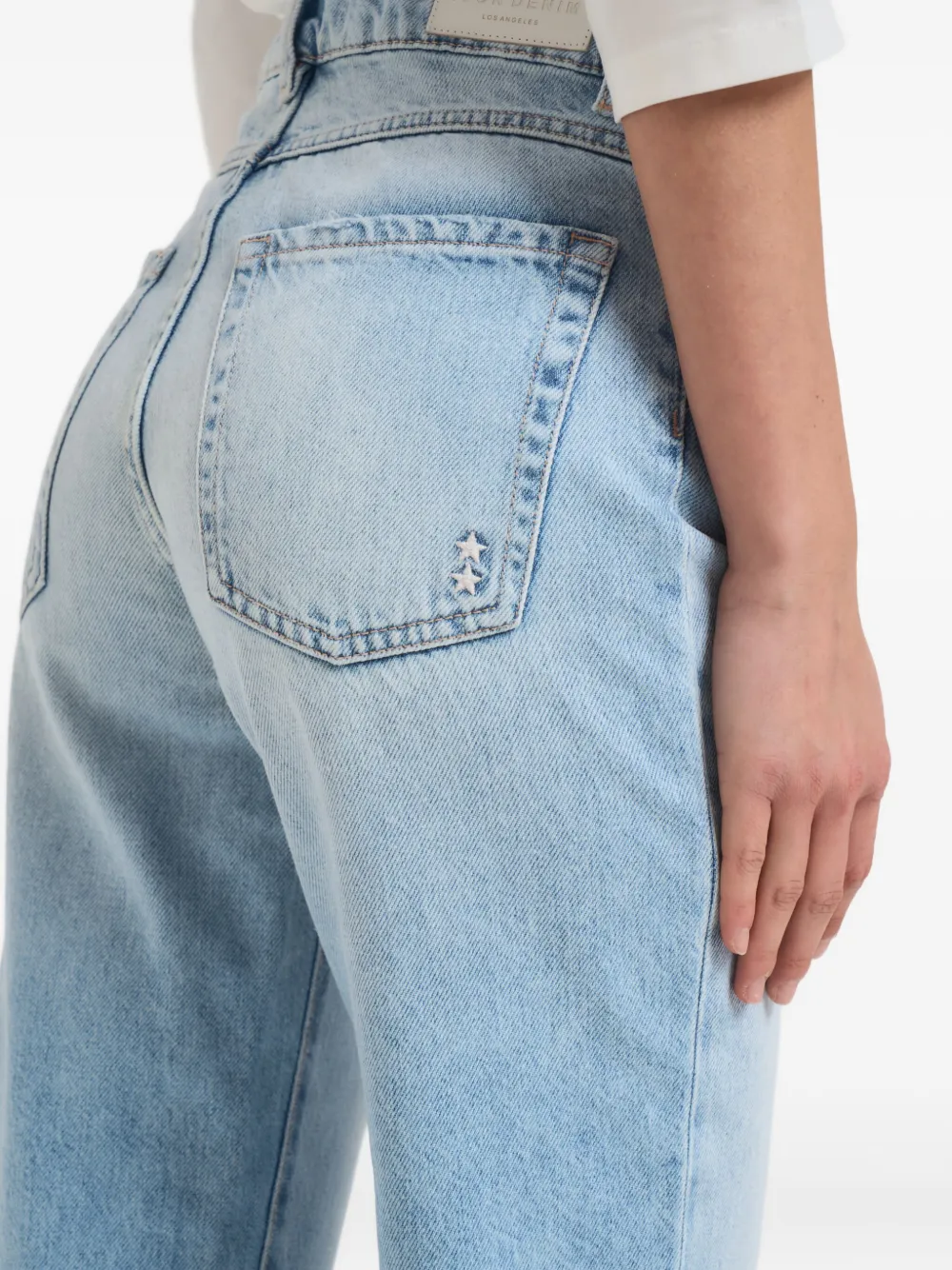ICON DENIM Jeans met riemlussen Blauw