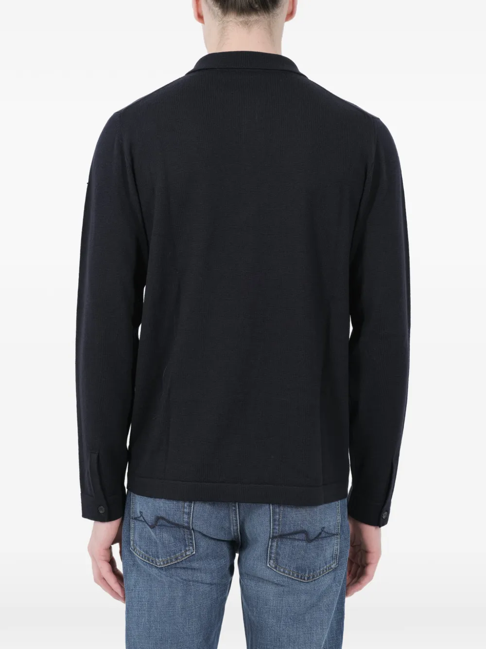  Zanone Buttoned Slim Shirt - Black 