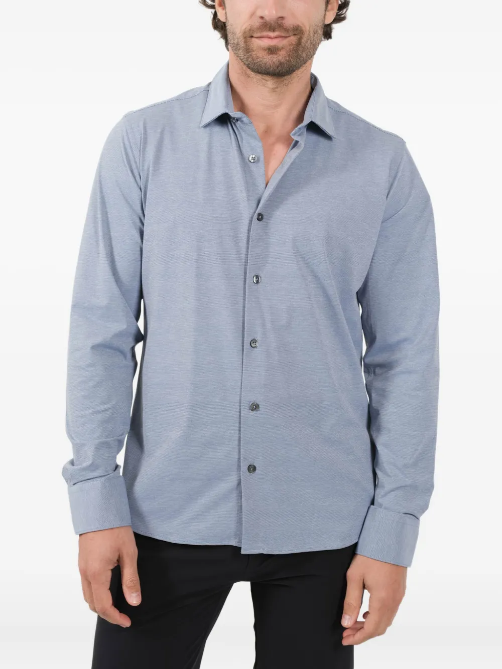 RRD Gestreiftes Hemd mit Knöpfen - Blau