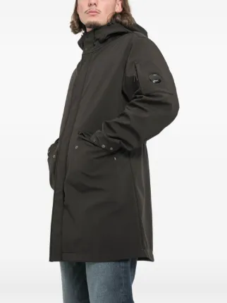 CP COMPANY フーデッドテックコート C.P. Company フーデッド ロングコート | ブラック | FARFETCH JP