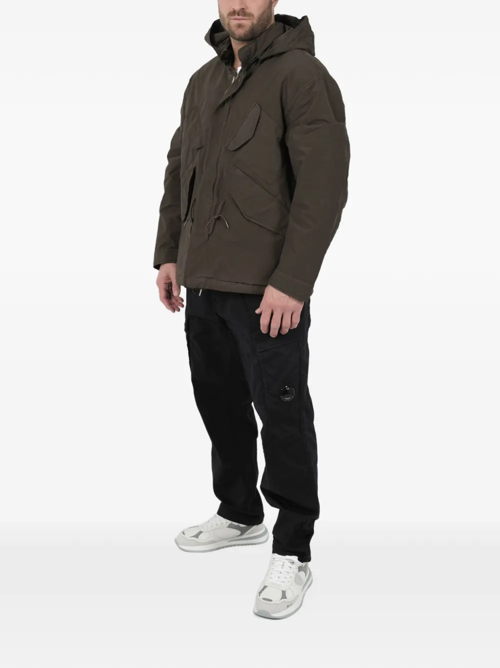 C.P. Company Jack met capuchon Bruin