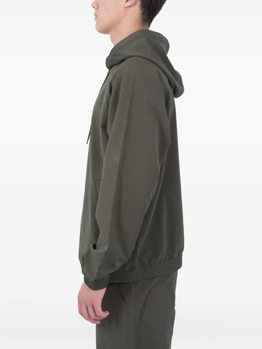 Nanamica Hoodie met rits Groen