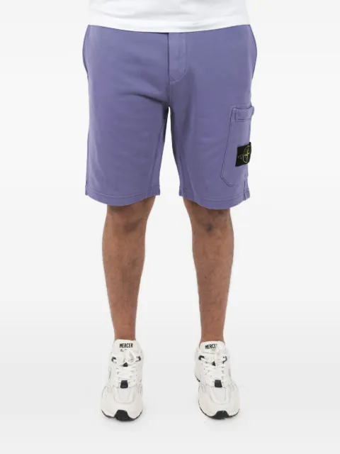 Stone Island cargo-pocket cotton track shorts