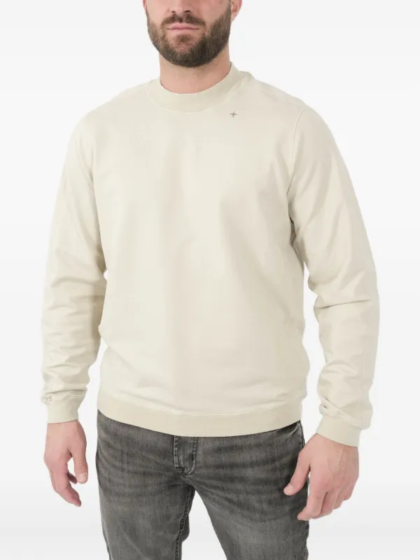 STONE  ホワイト クルーネック トレーナー Stone Island クルーネック スウェットシャツ | ホワイト | FARFETCH JP