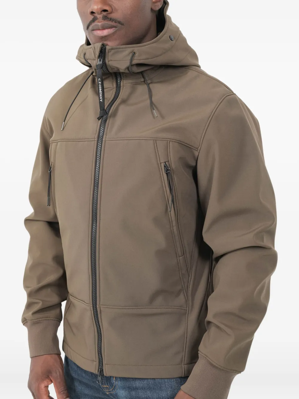 C.P. Company veste zippée à capuche | marron | Image 1