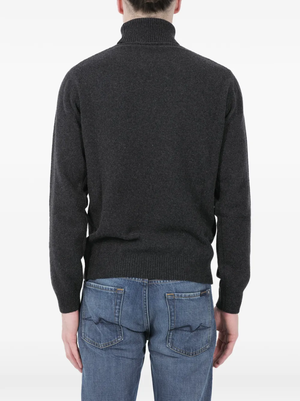  Re_branded Roll-neck Grey Sweater 