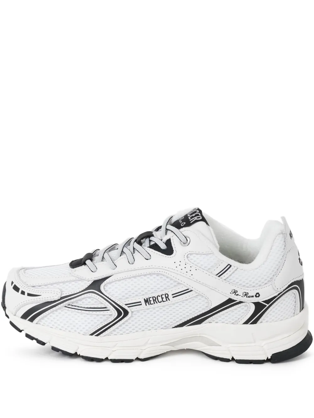 Mercer Re-run Speed Logo Sneakers In White