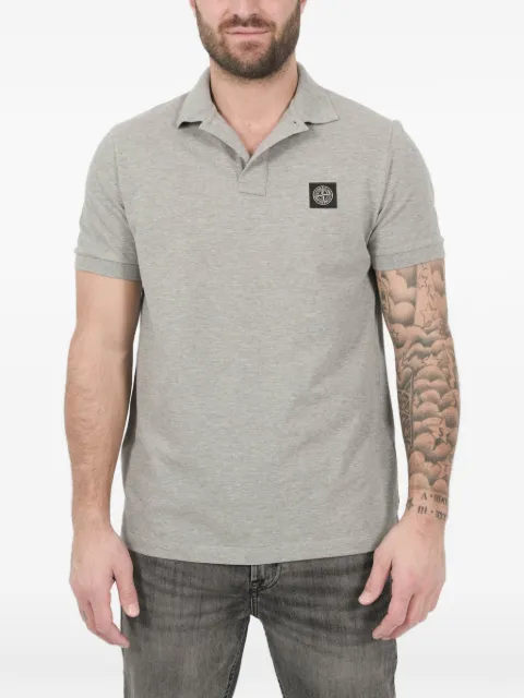 Stone Island قميص بولو بشارة شعار الماركة