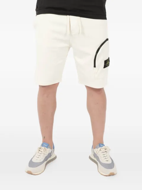 Stone Island logo-patch drawstring shorts