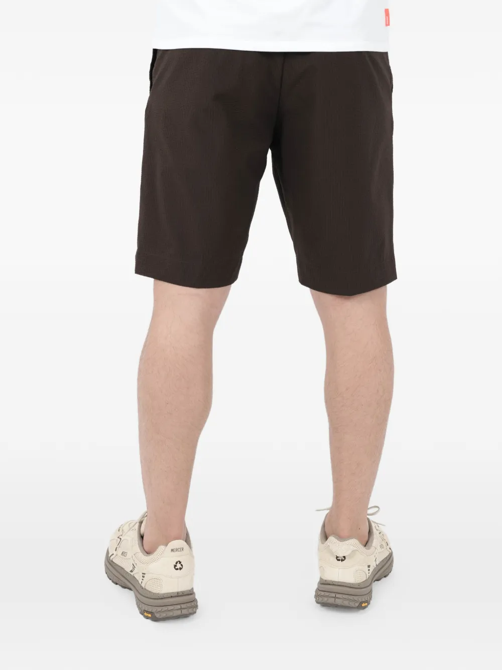  Nn07 Billie Textured Shorts - Brown 