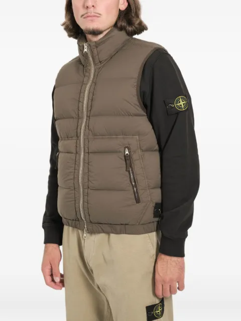 Stone Island seamless zip-up gilet
