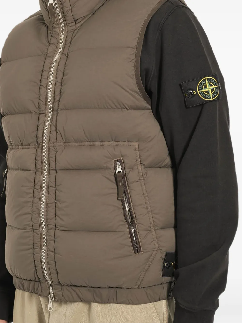 Stone Island seamless zip-up gilet | Waistcoats & Gilets | Image 2