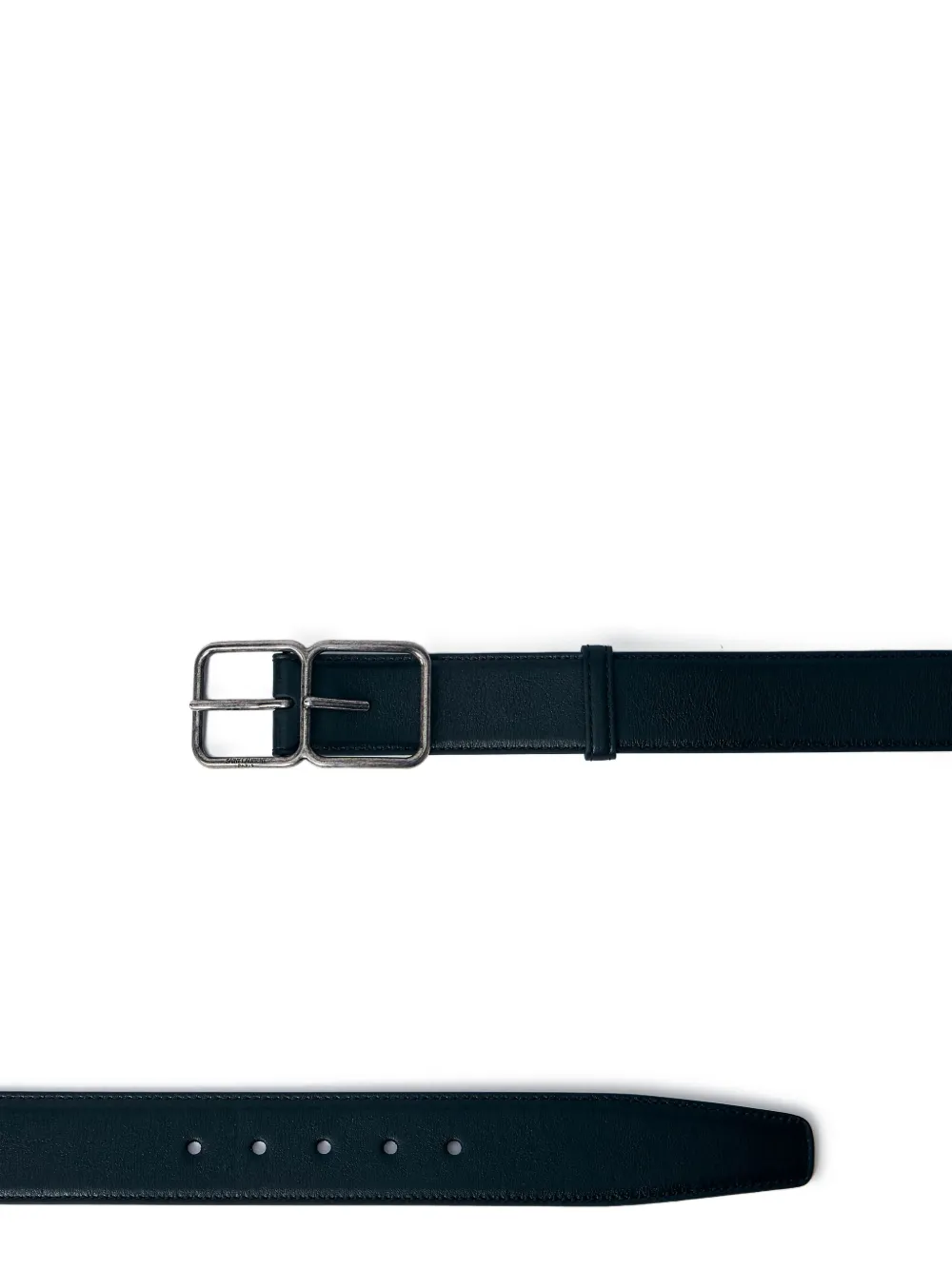 Saint Laurent Riem met dubbele gesp Zwart