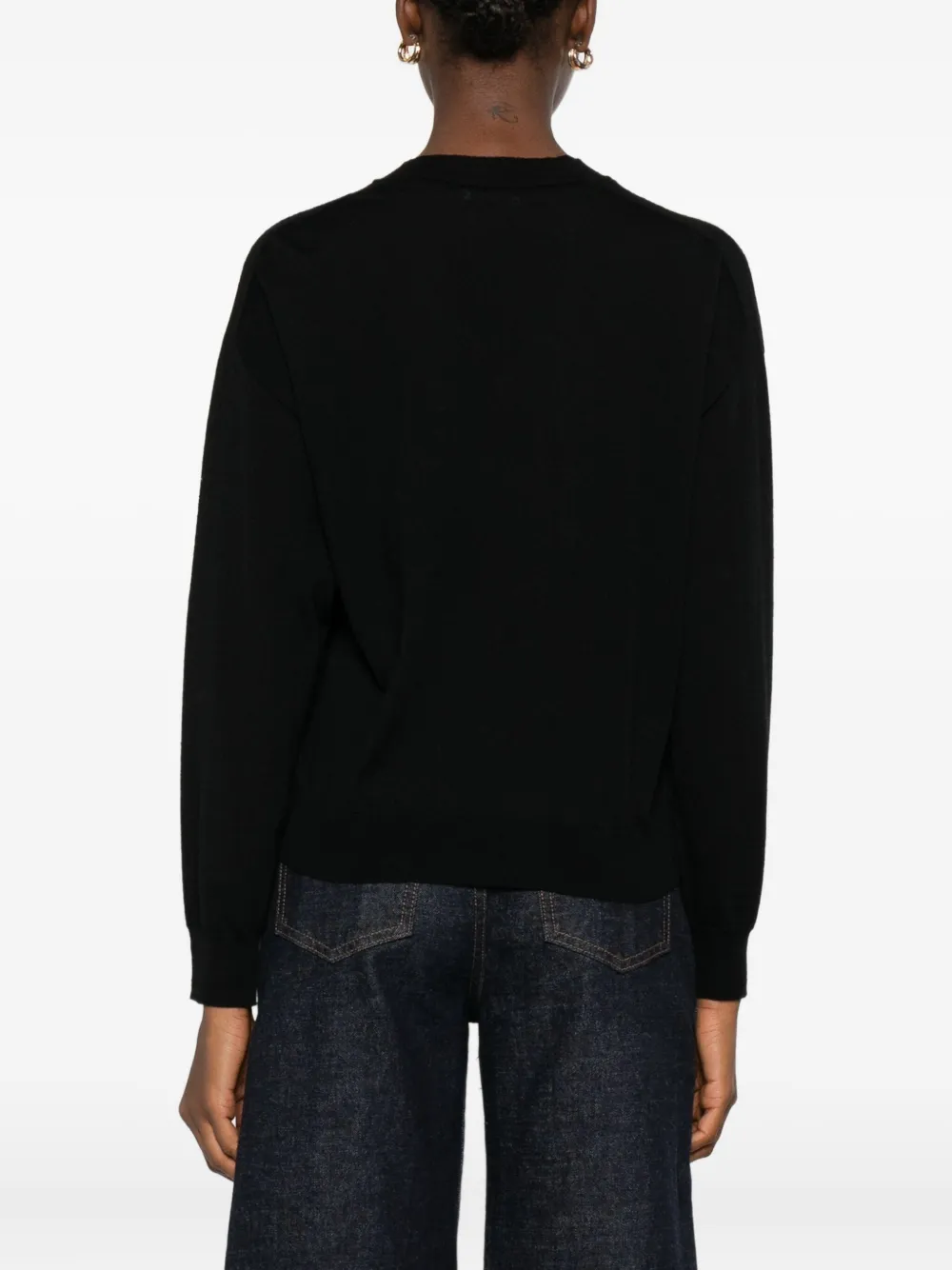 Peserico Top met V-hals Zwart