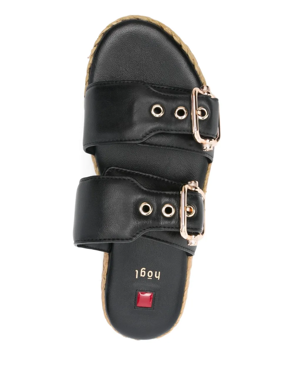 Hogl Elsa Buckled Espadrilles In Black